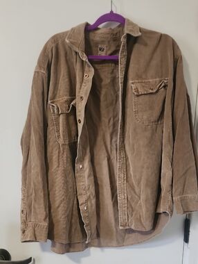 NSF Light Brown Corduroy Shirt Jacket